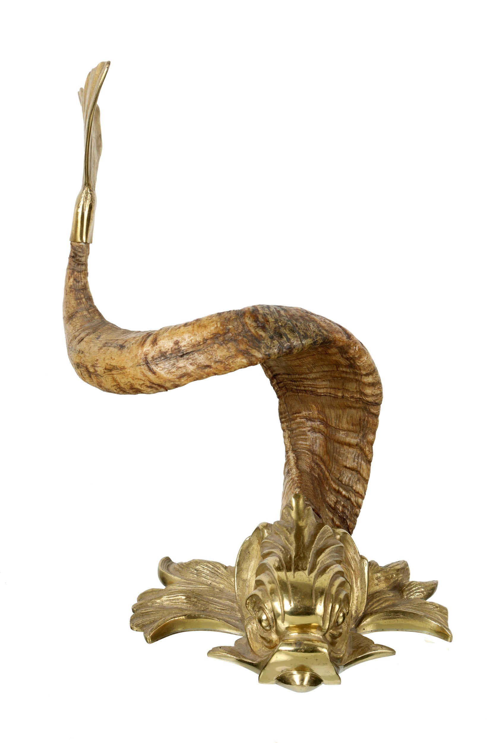 Gabriella Crespi Tritone horn sculpture