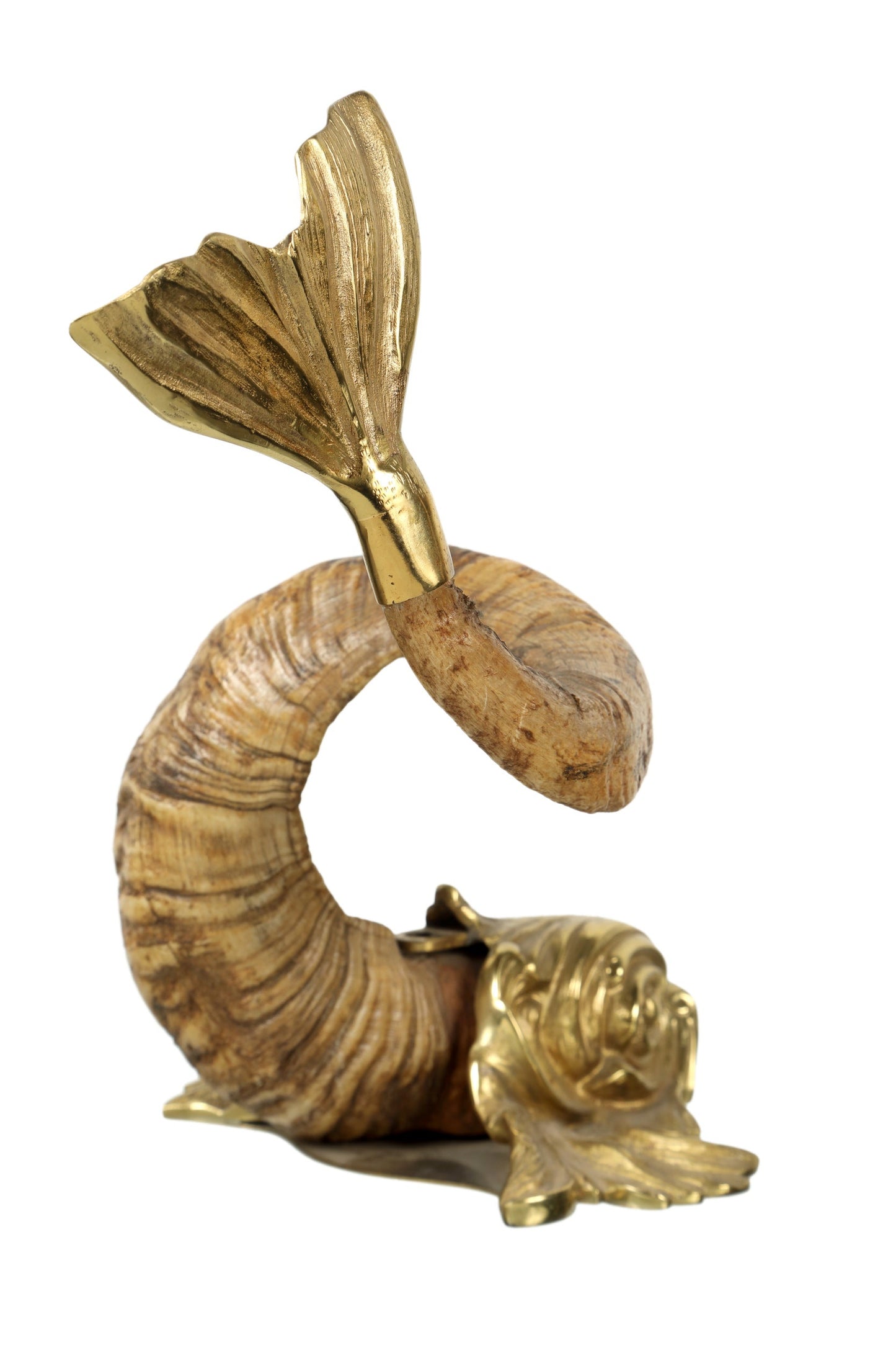 Gabriella Crespi Tritone horn sculpture