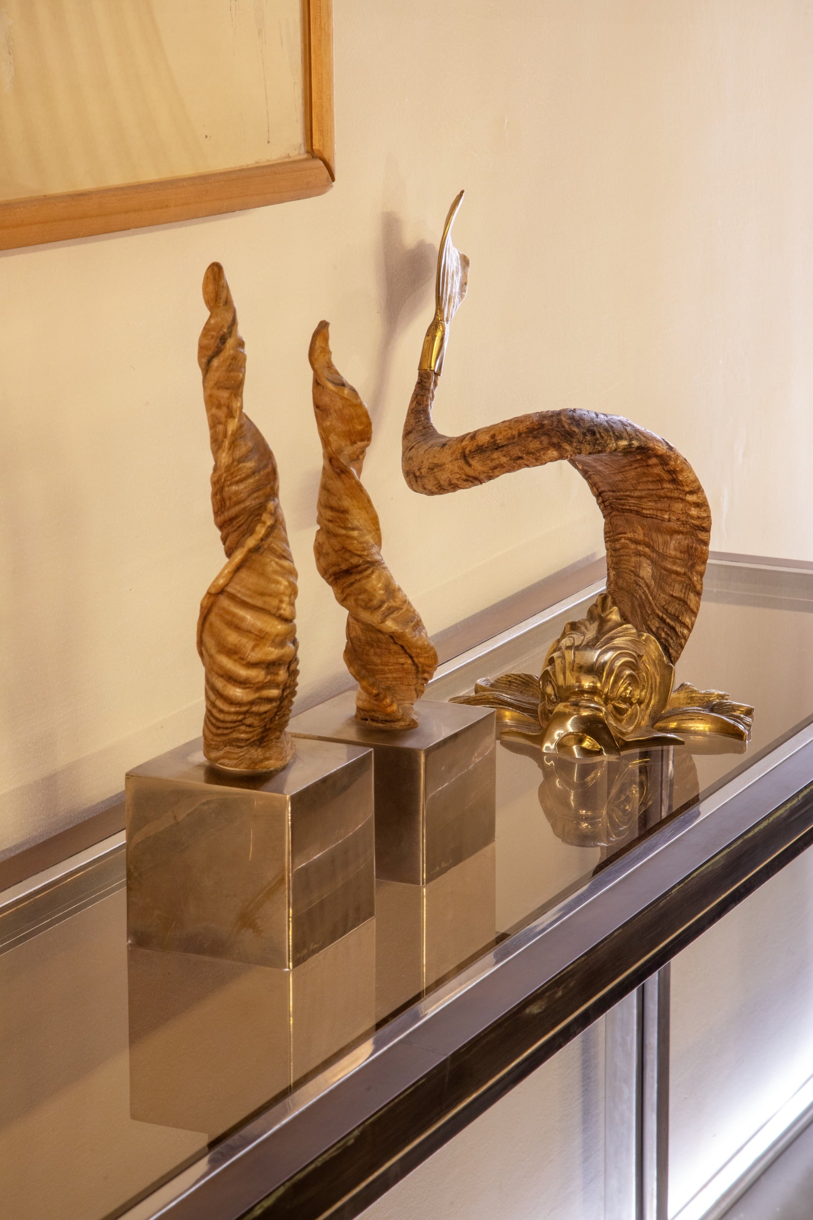 Gabriella Crespi Tritone horn sculpture