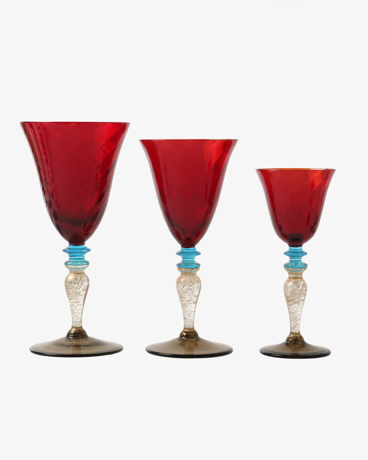 Servizio bicchieri vetro di Murano Nason & Moretti anni 60