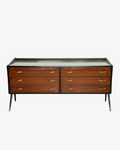 1950s Rosewood and Mahogany Chest of Drawers