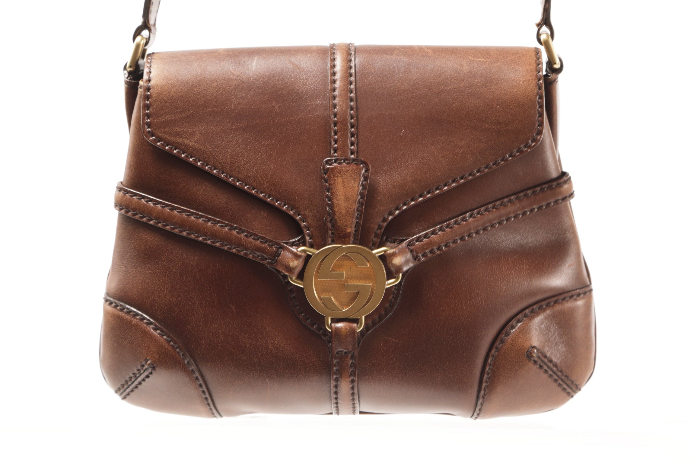 Piccola borsa Gucci cuoio