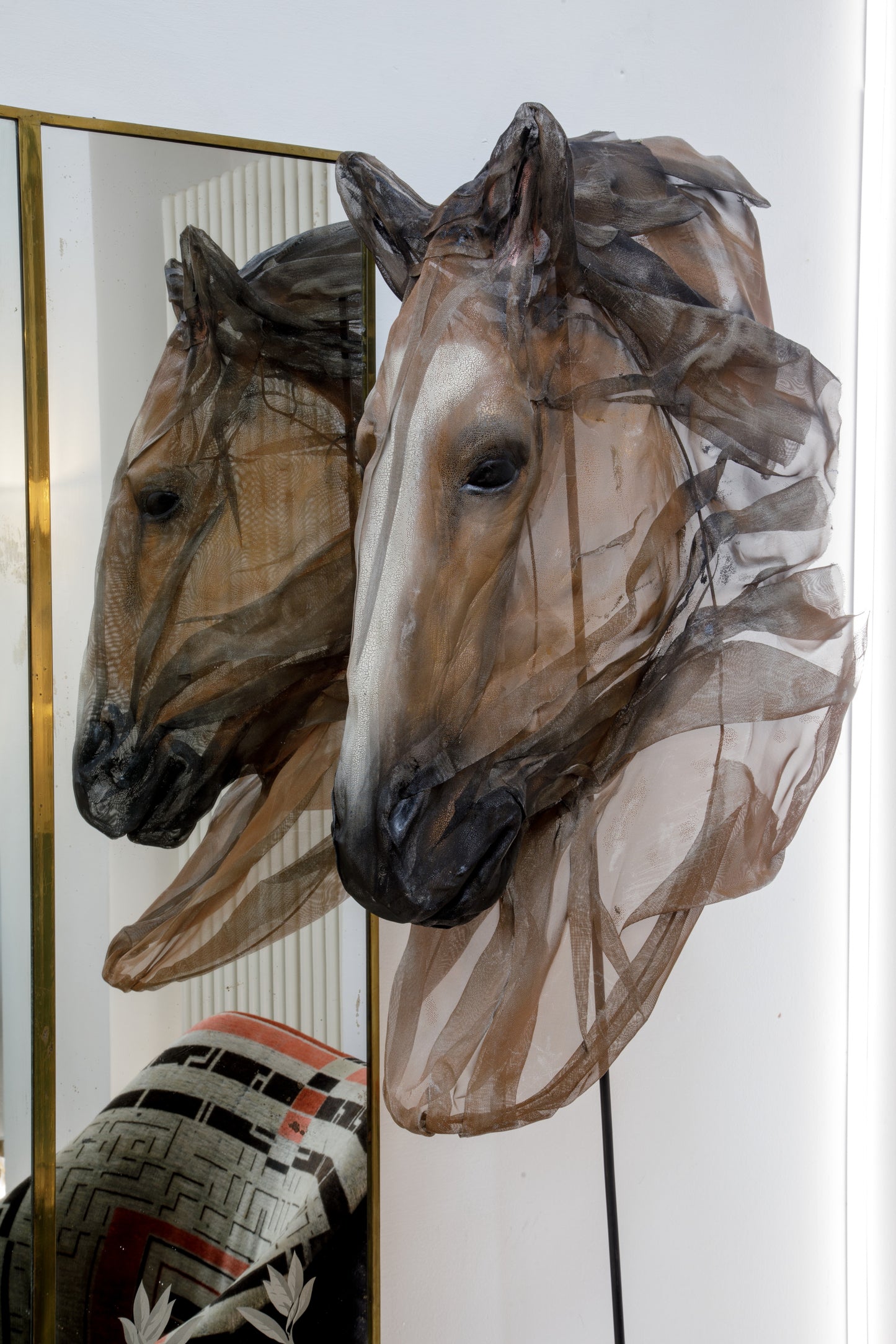 Steel mesh sculpture from the 2000s