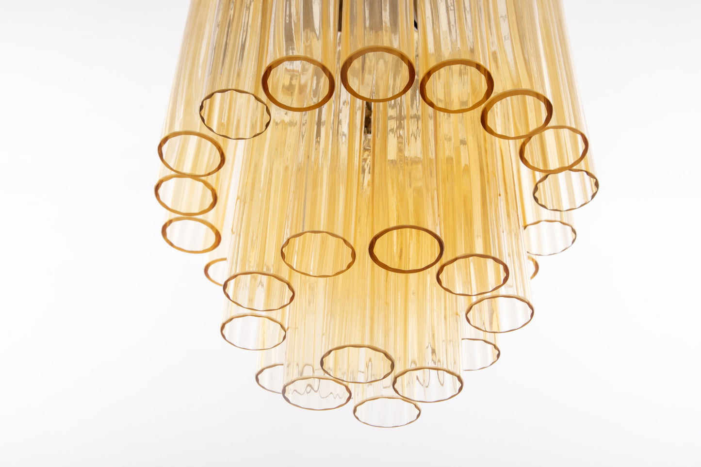 Murano amber chandelier from the 70s
