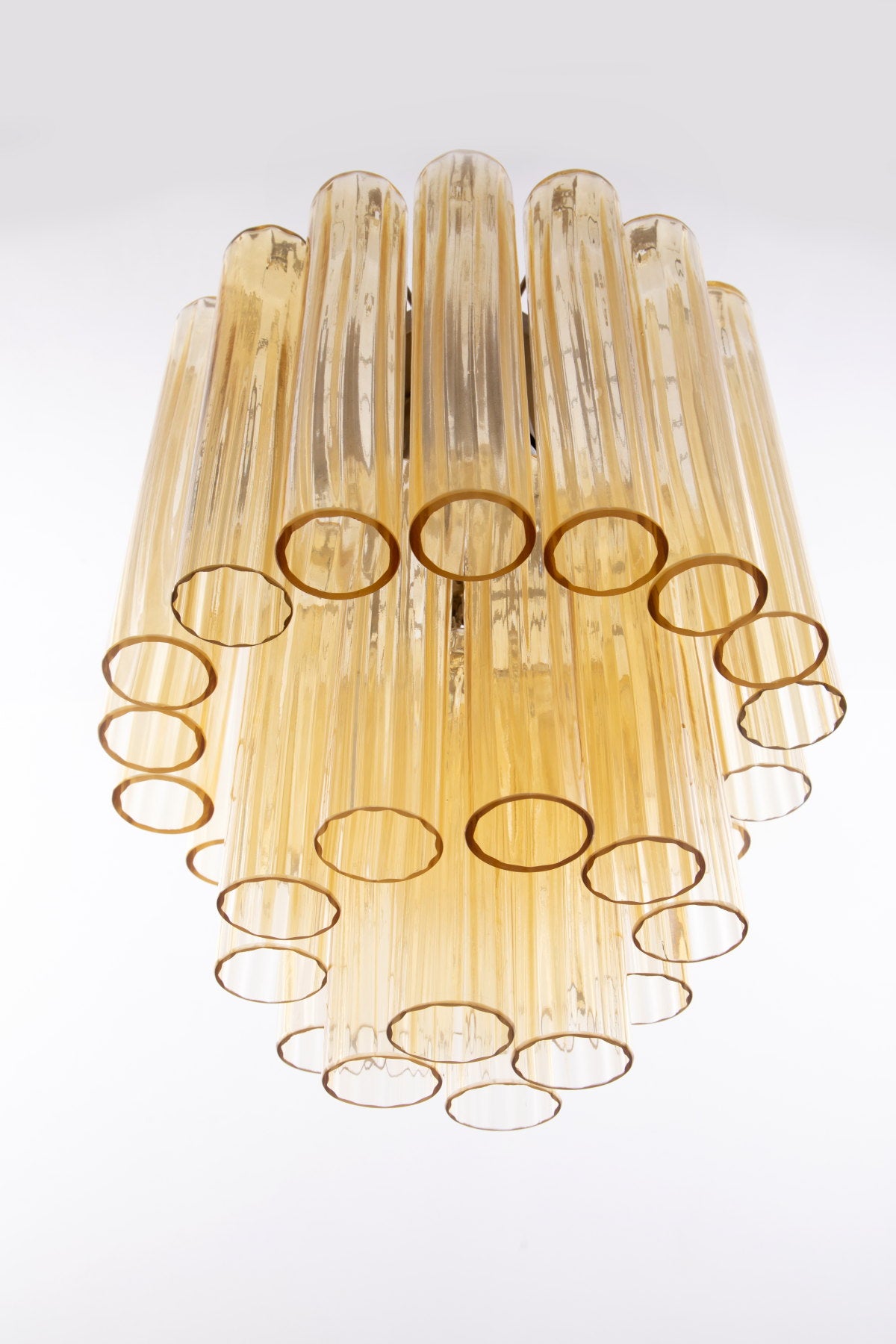 Murano amber chandelier from the 70s
