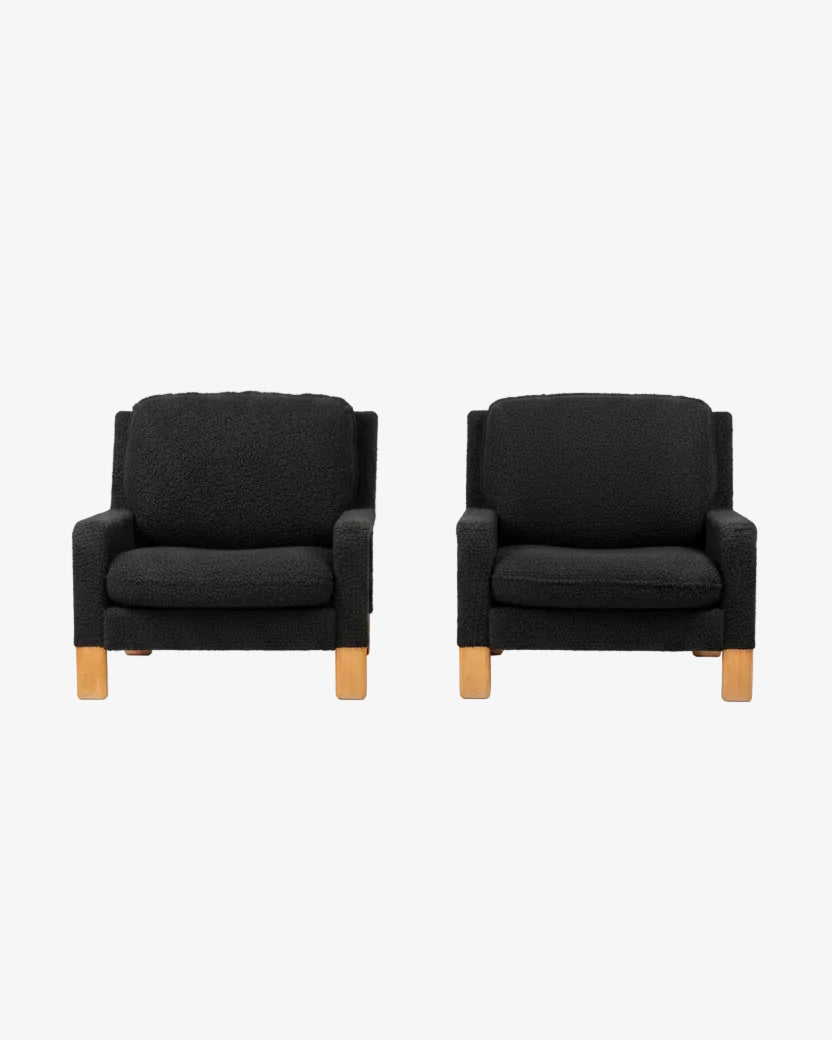 Coppia poltrone bouclé anni 70