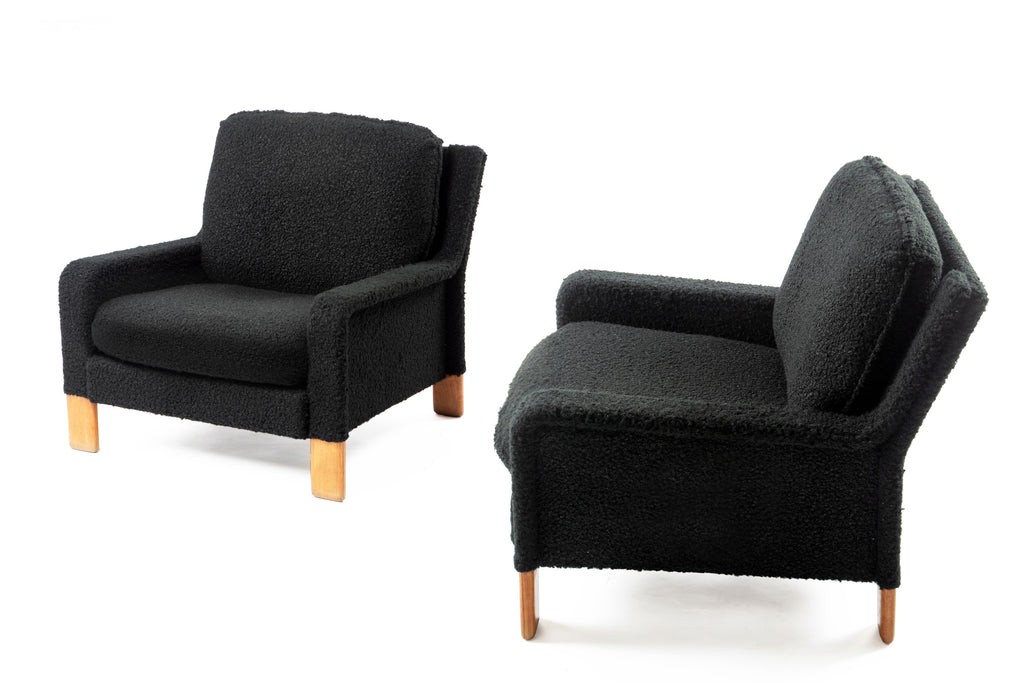 Coppia poltrone bouclé anni 70