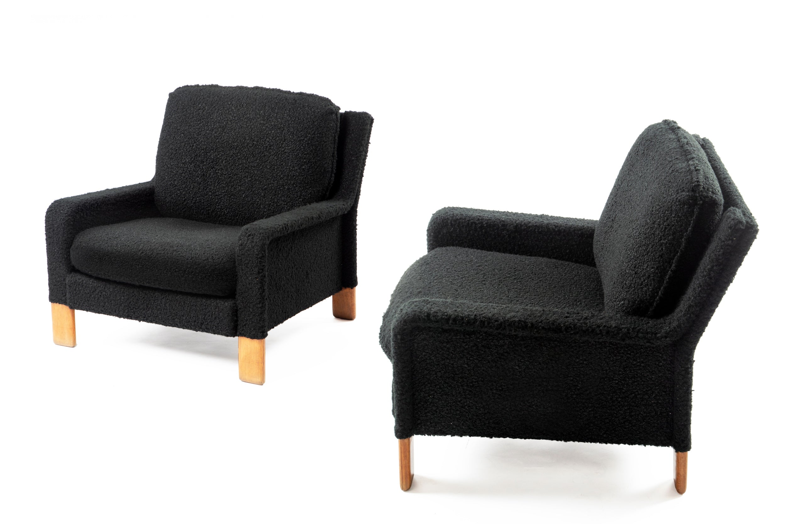 Coppia poltrone bouclé anni 70