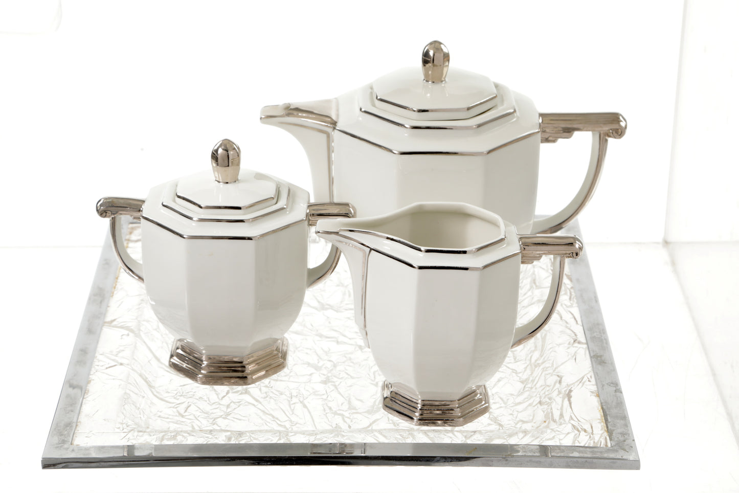 Limoges silver thread tea service from the 1960s