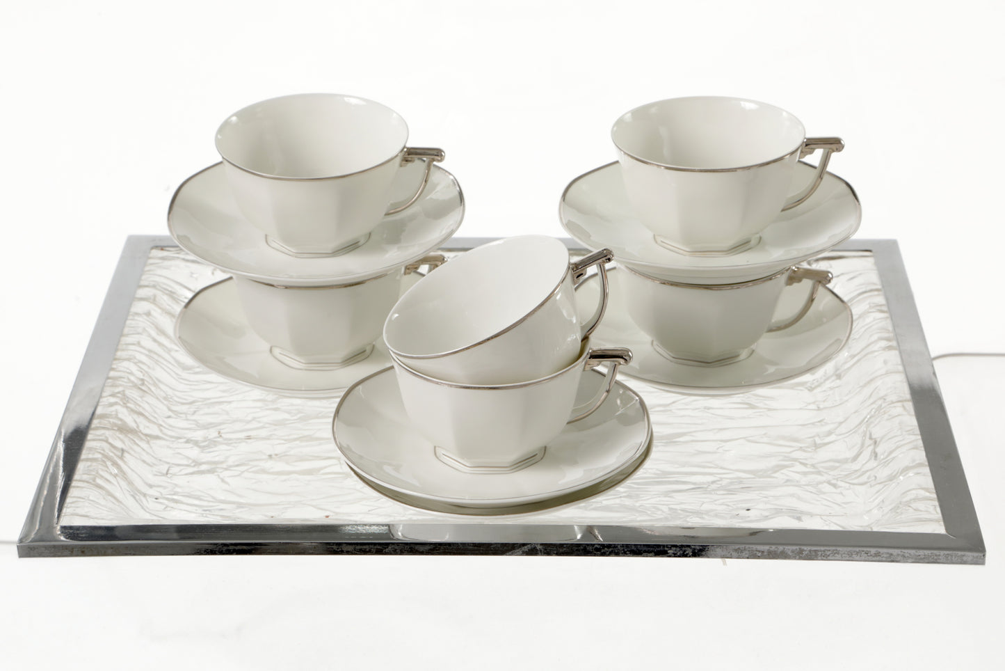 Limoges silver thread tea service from the 1960s