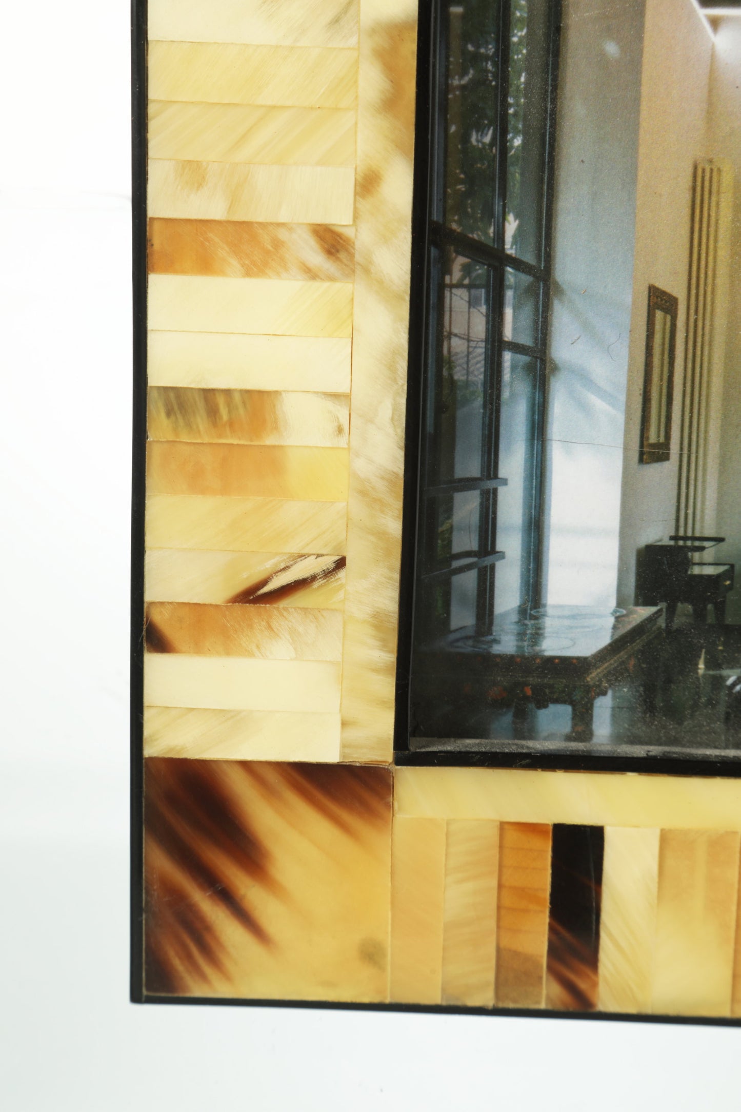 Portafoto in osso e corno anni 70