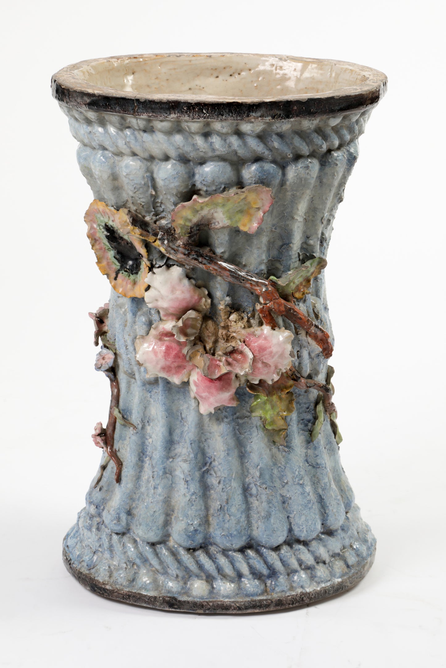 Column with 50's Ceramic Flowerpot