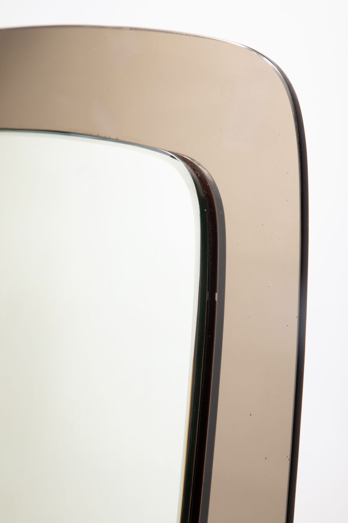 Smoked edge mirror from the 70s