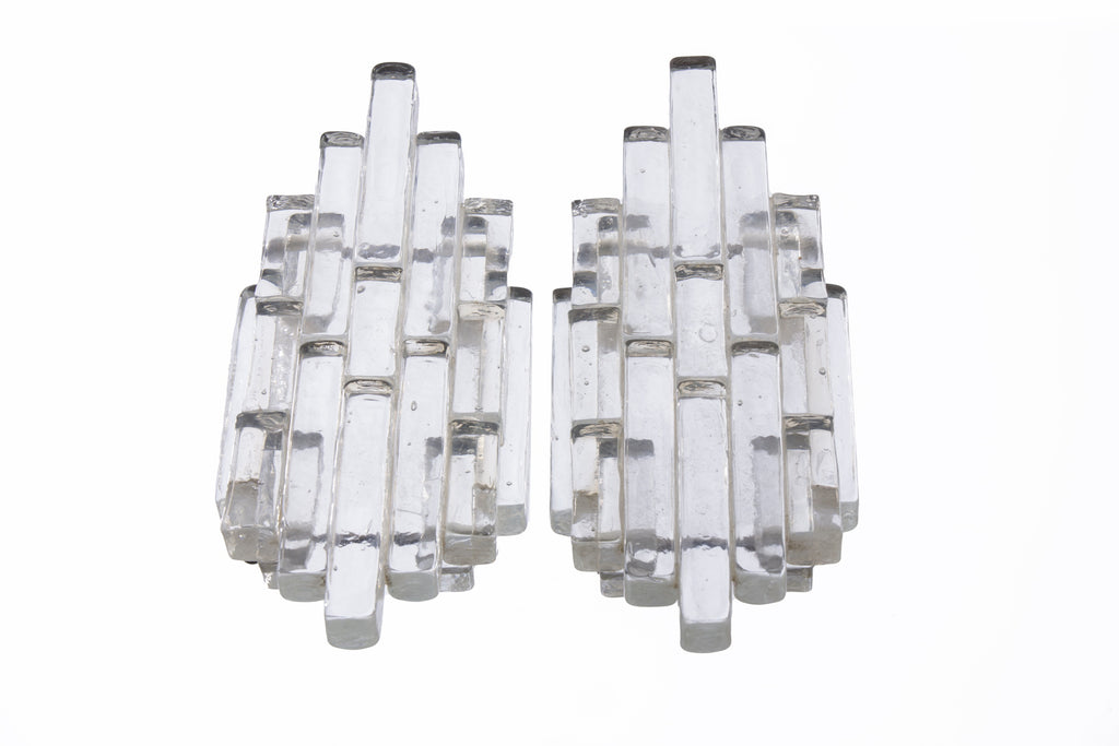 Pair of Murano glass appliques Albano Poli Poliarte