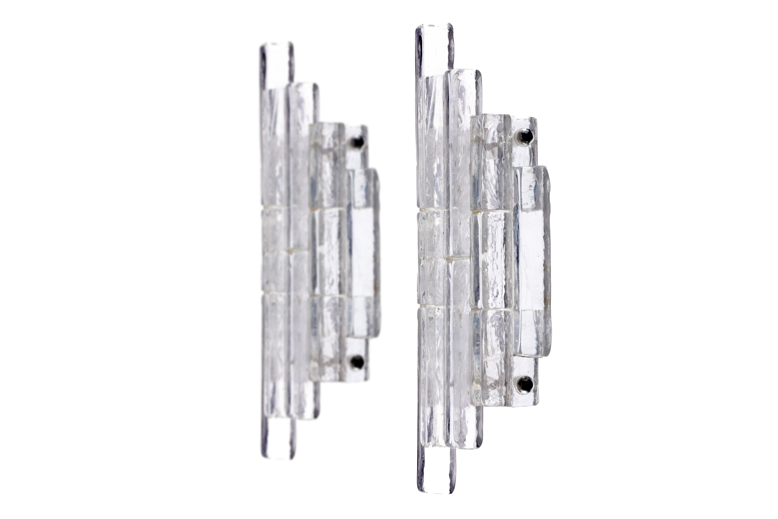 Pair of Murano glass appliques Albano Poli Poliarte
