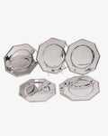 Sei sottopiatti ottagonali silver plated anni 70