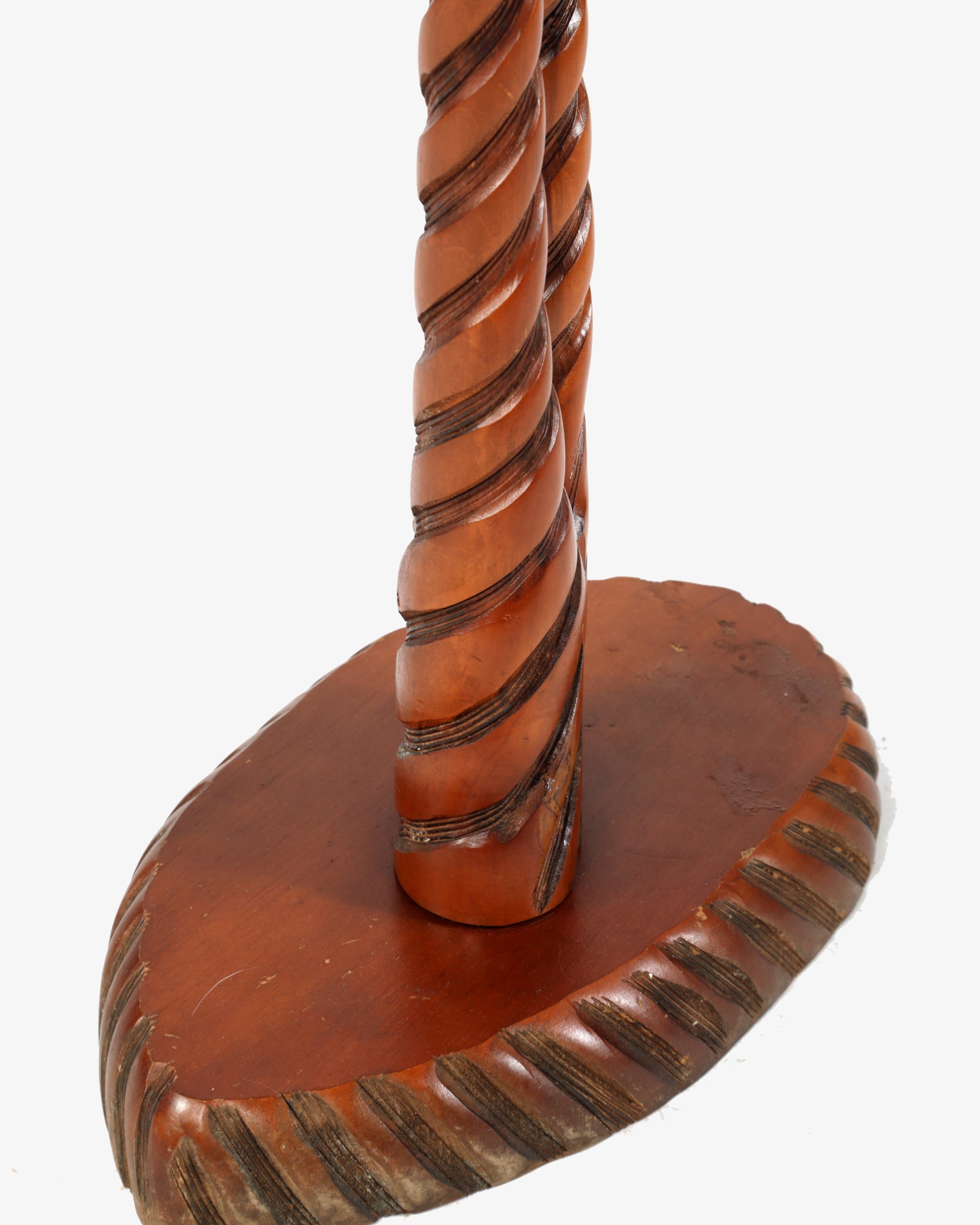 Lampada da terra Aldo Tura legno Ucello anni 70