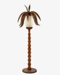 Lampada da terra Aldo Tura palma legno anni 70
