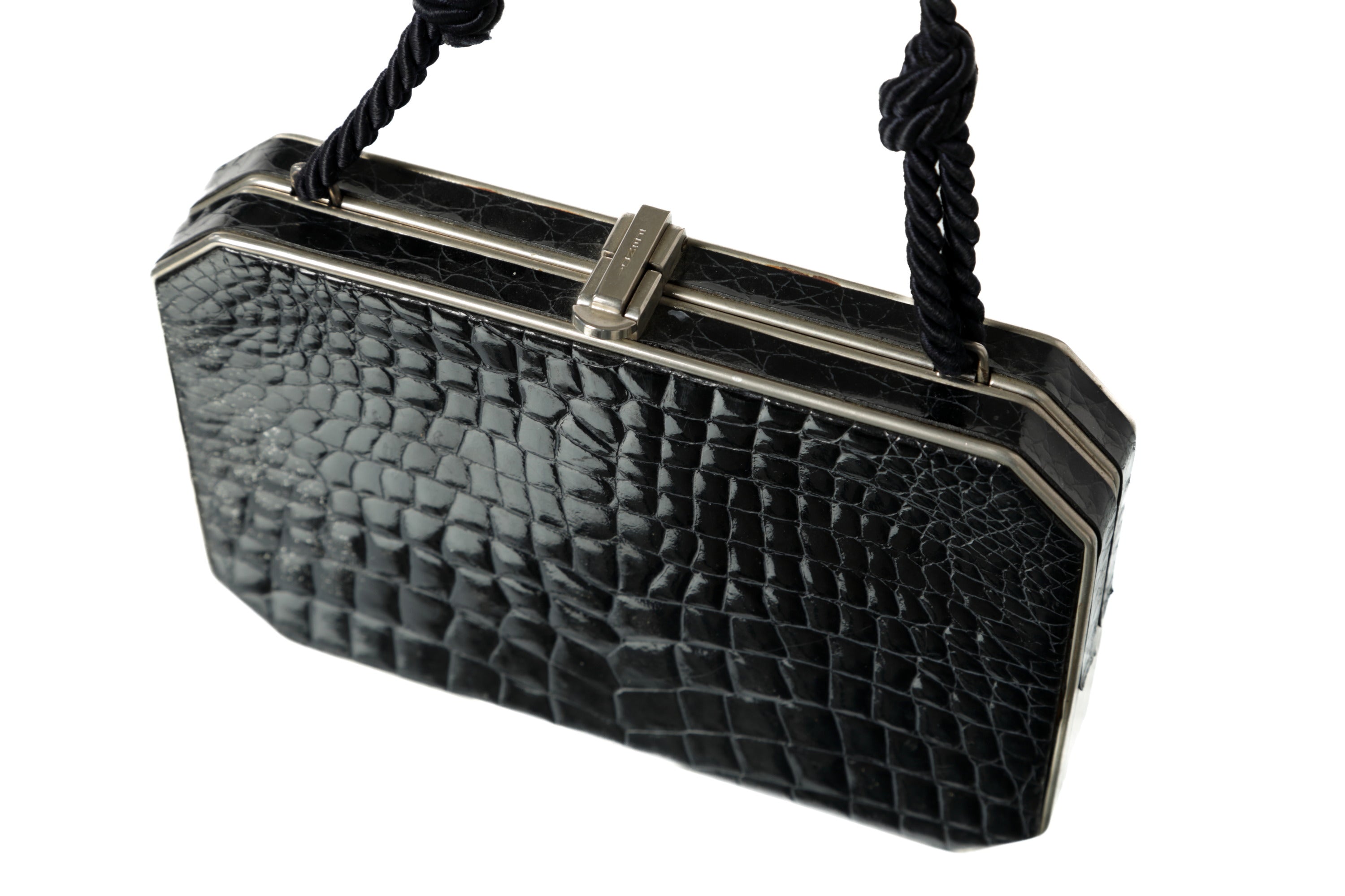 Fendi crocodile clutch 70s