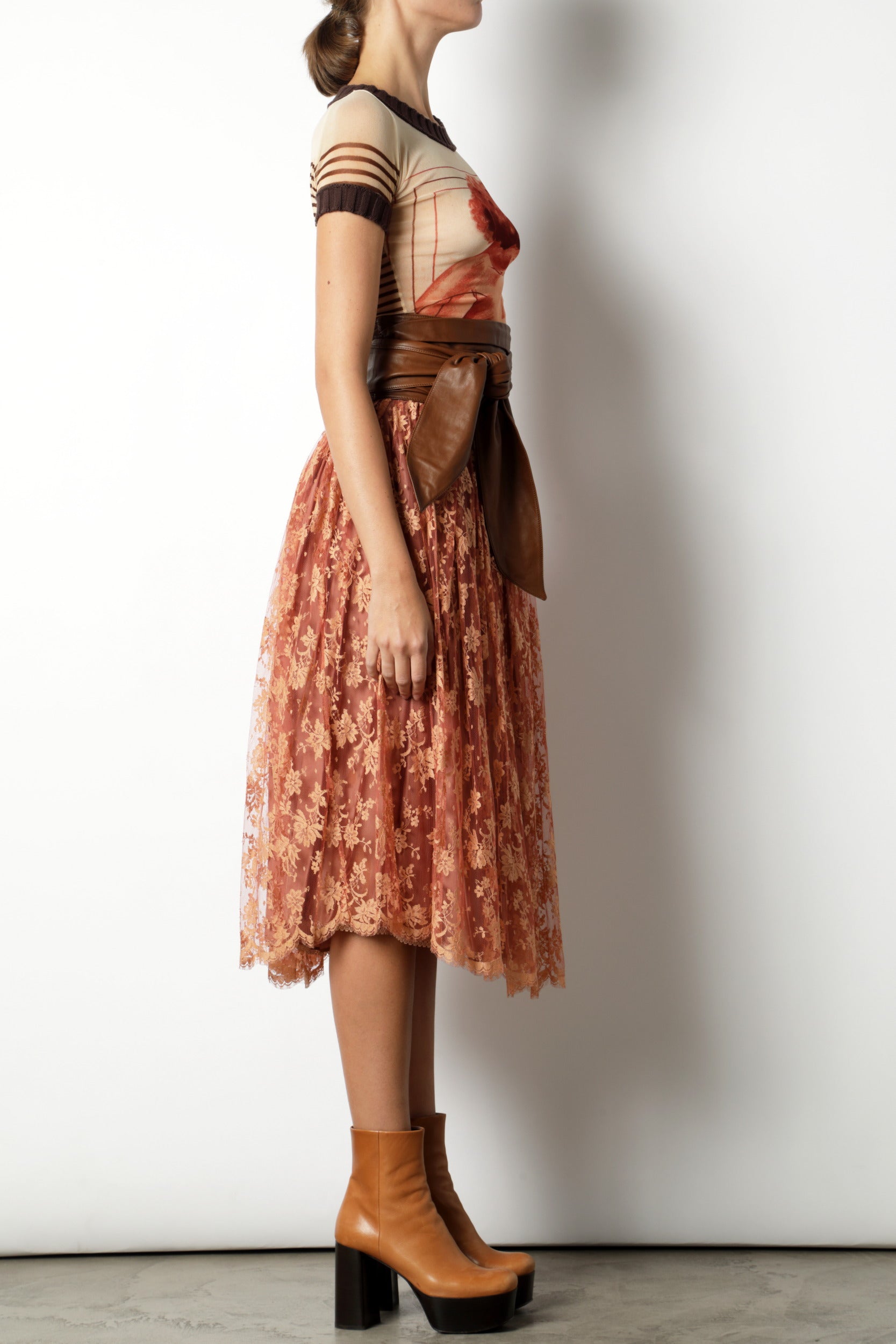 Krizia 90's lace skirt