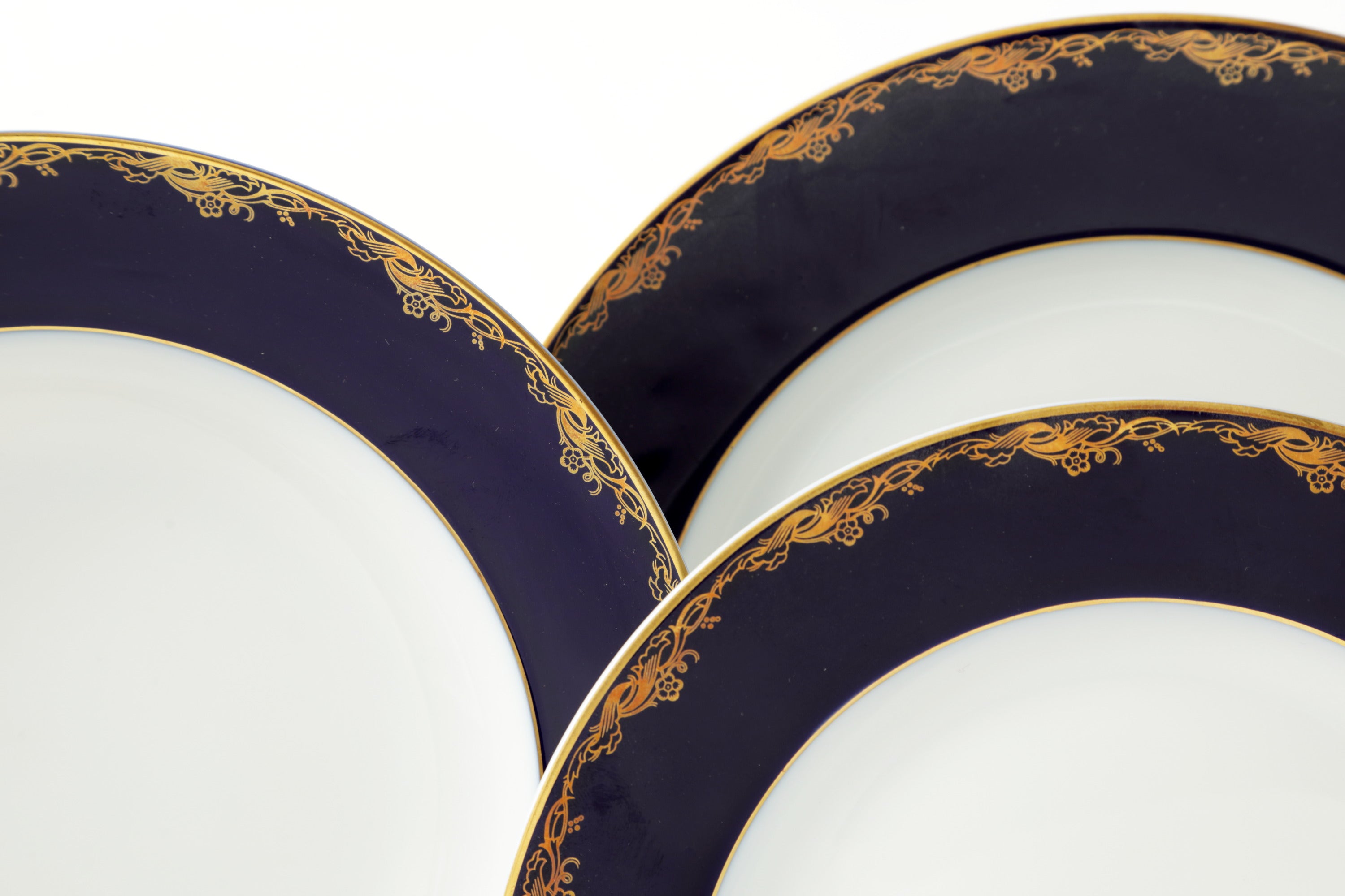 Rosenthal blue gold dinnerware and coffee service