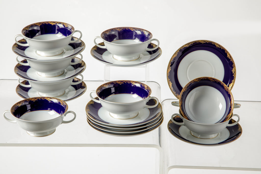 Rosenthal blue gold dinner set