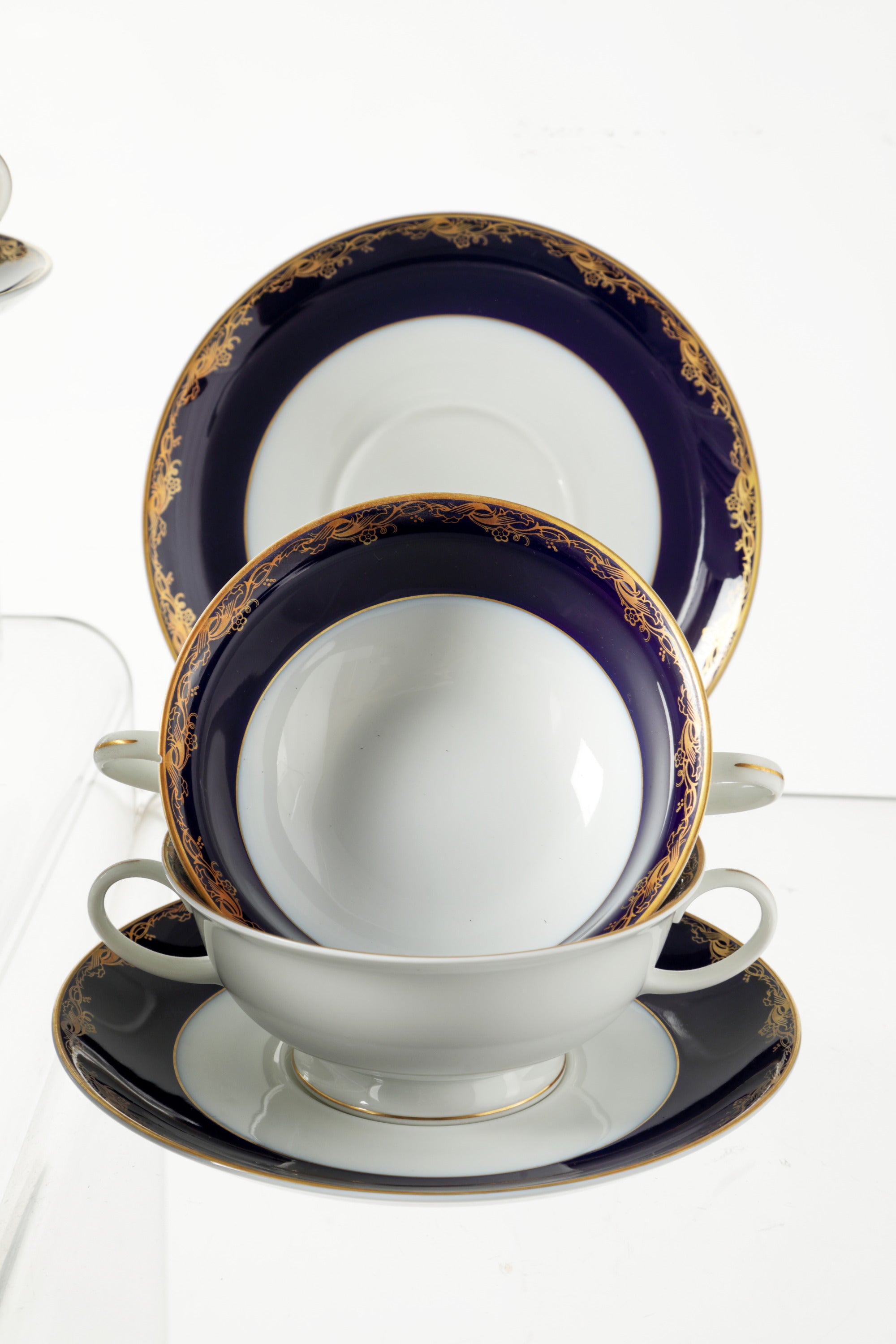 Rosenthal blue gold dinner set