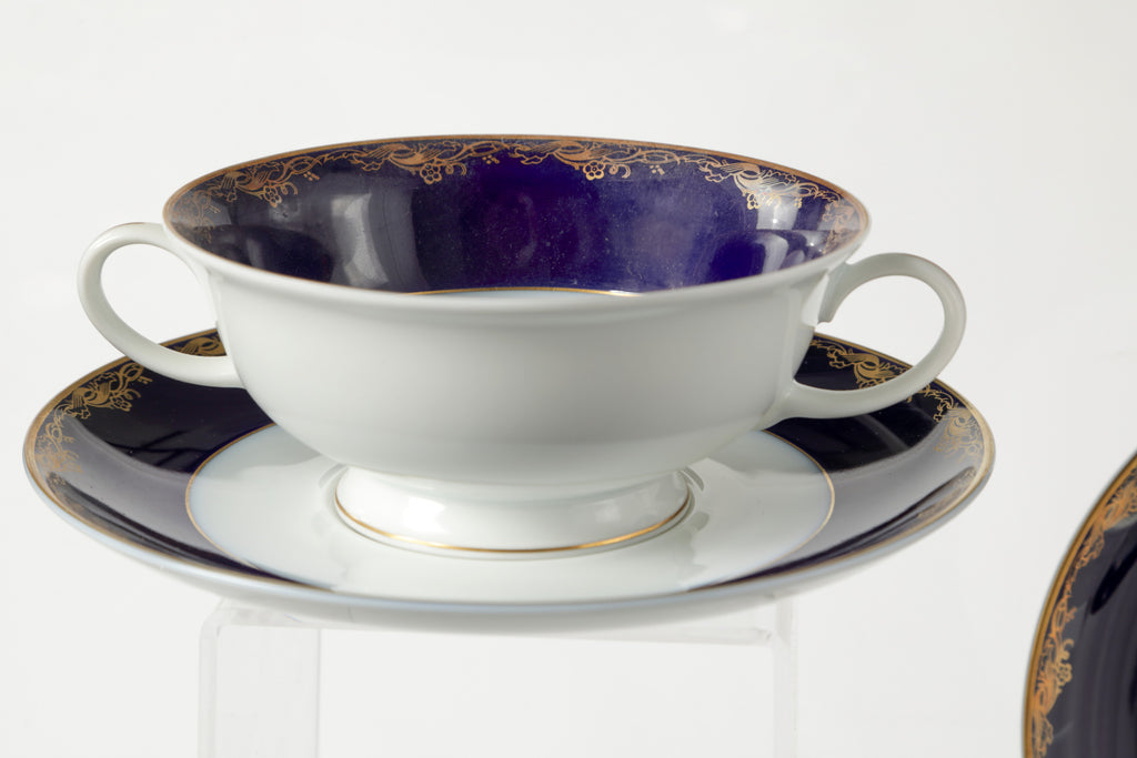 Rosenthal blue gold dinner set