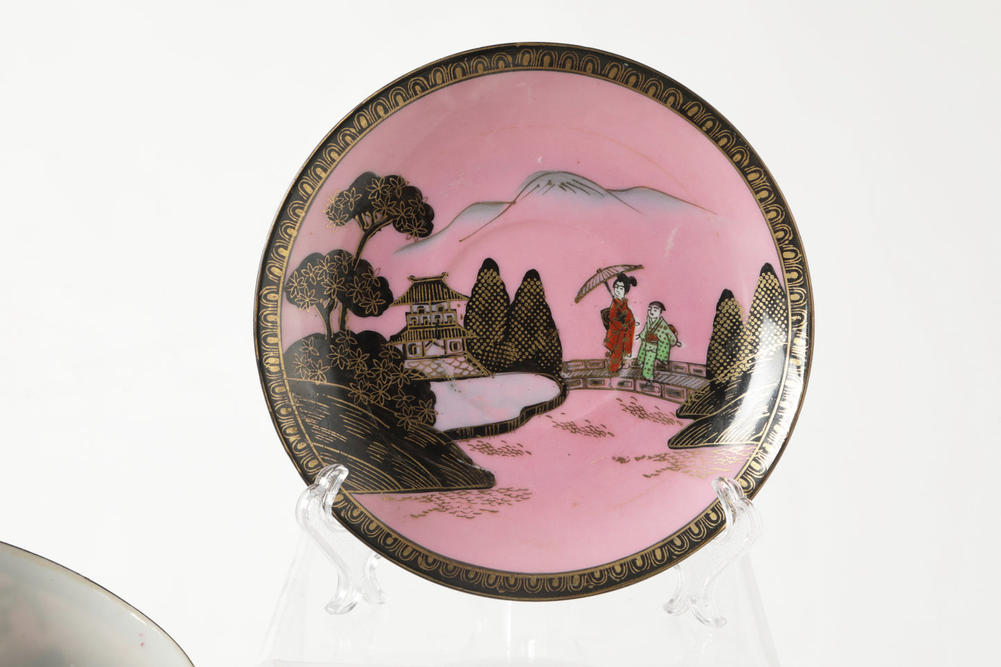 Pink oriental tea service