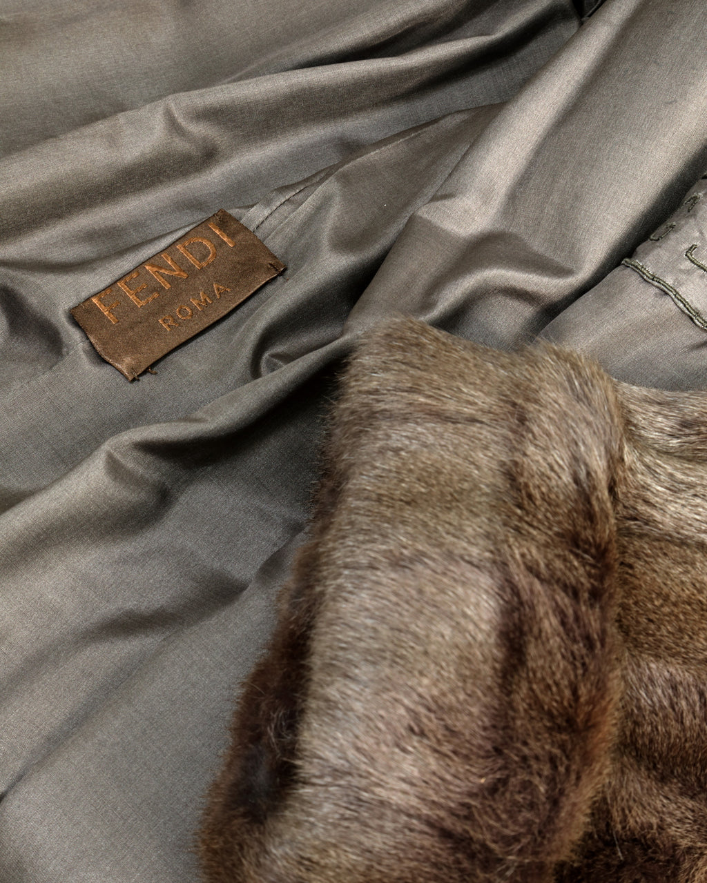 Fendi petit gris fur