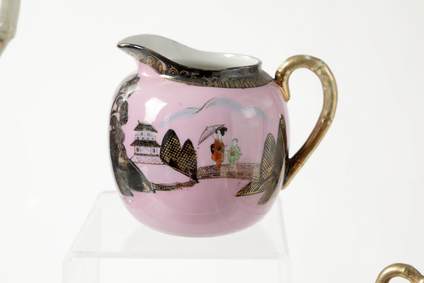 Pink oriental tea service