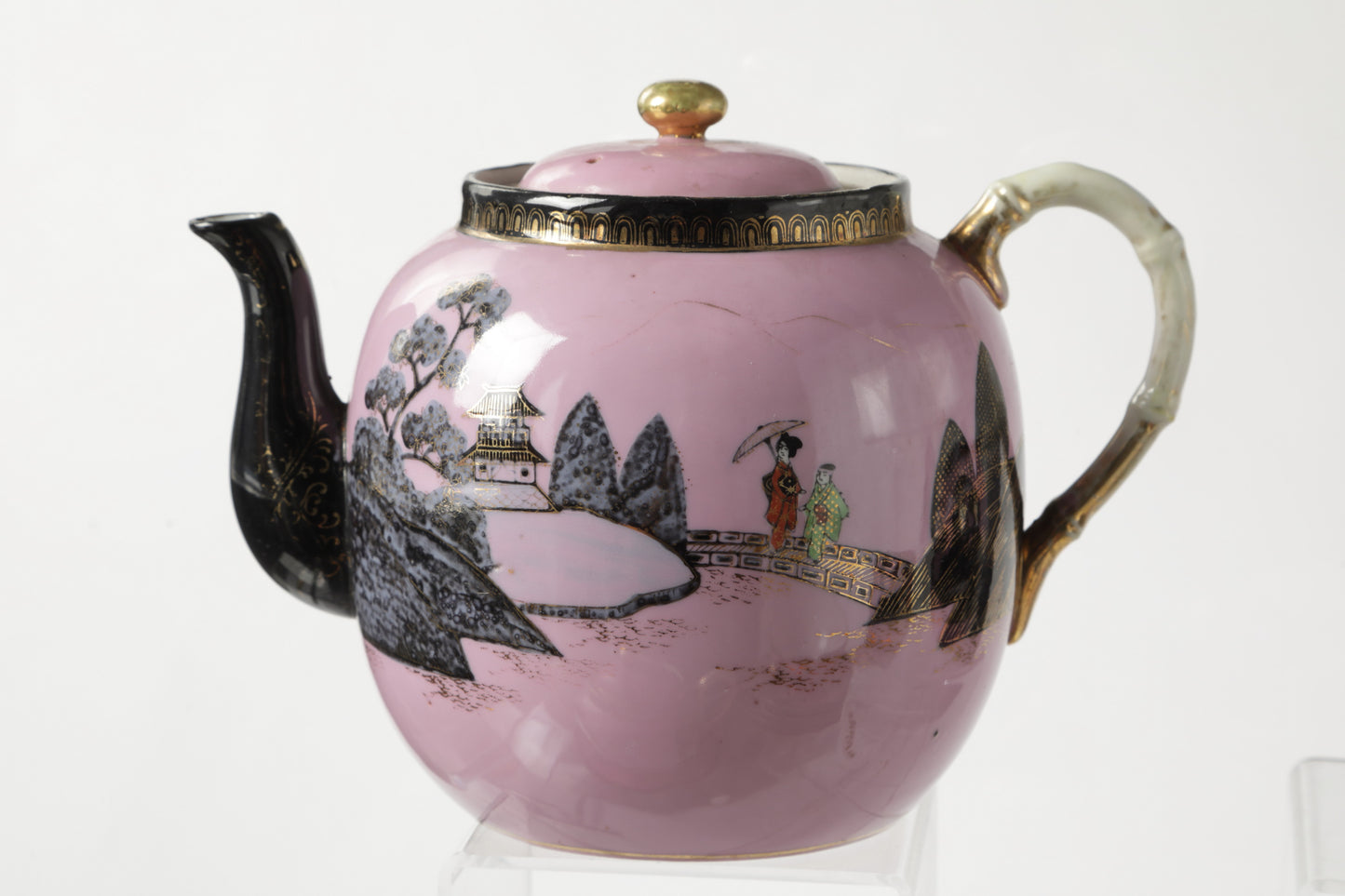 Pink oriental tea service