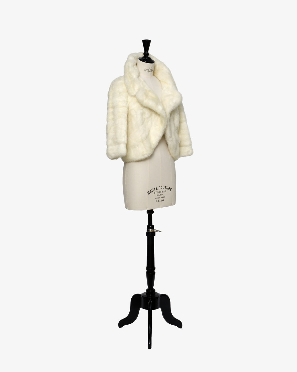 70s White Mink Jacket by Cicogna RomaWhite mink jacket