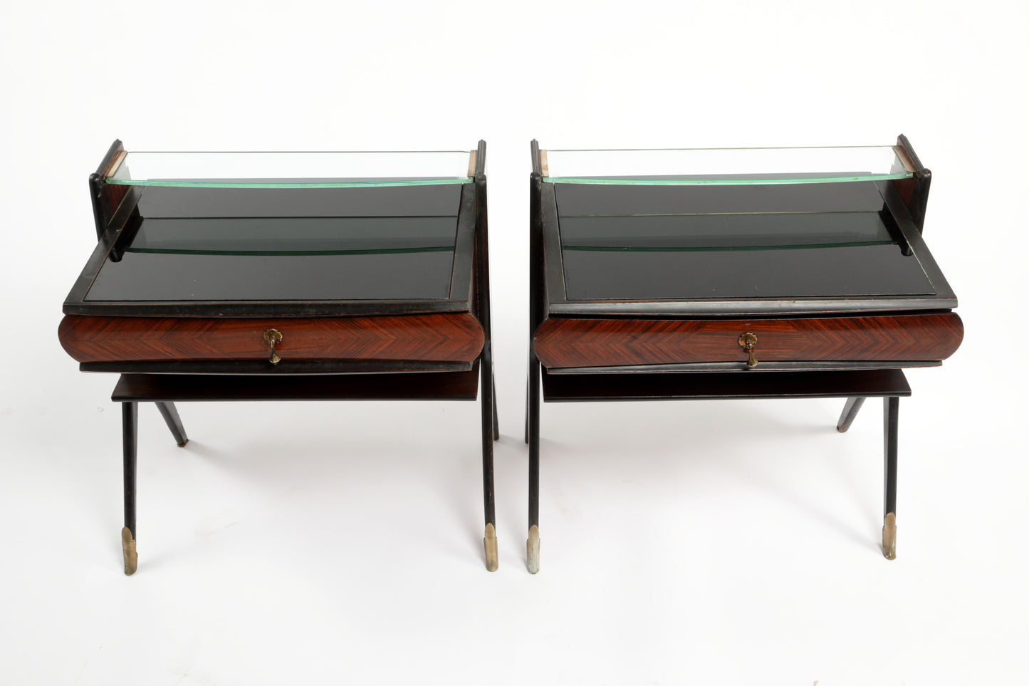 Pair of Vittorio Dassi bedside tables from the 1950s