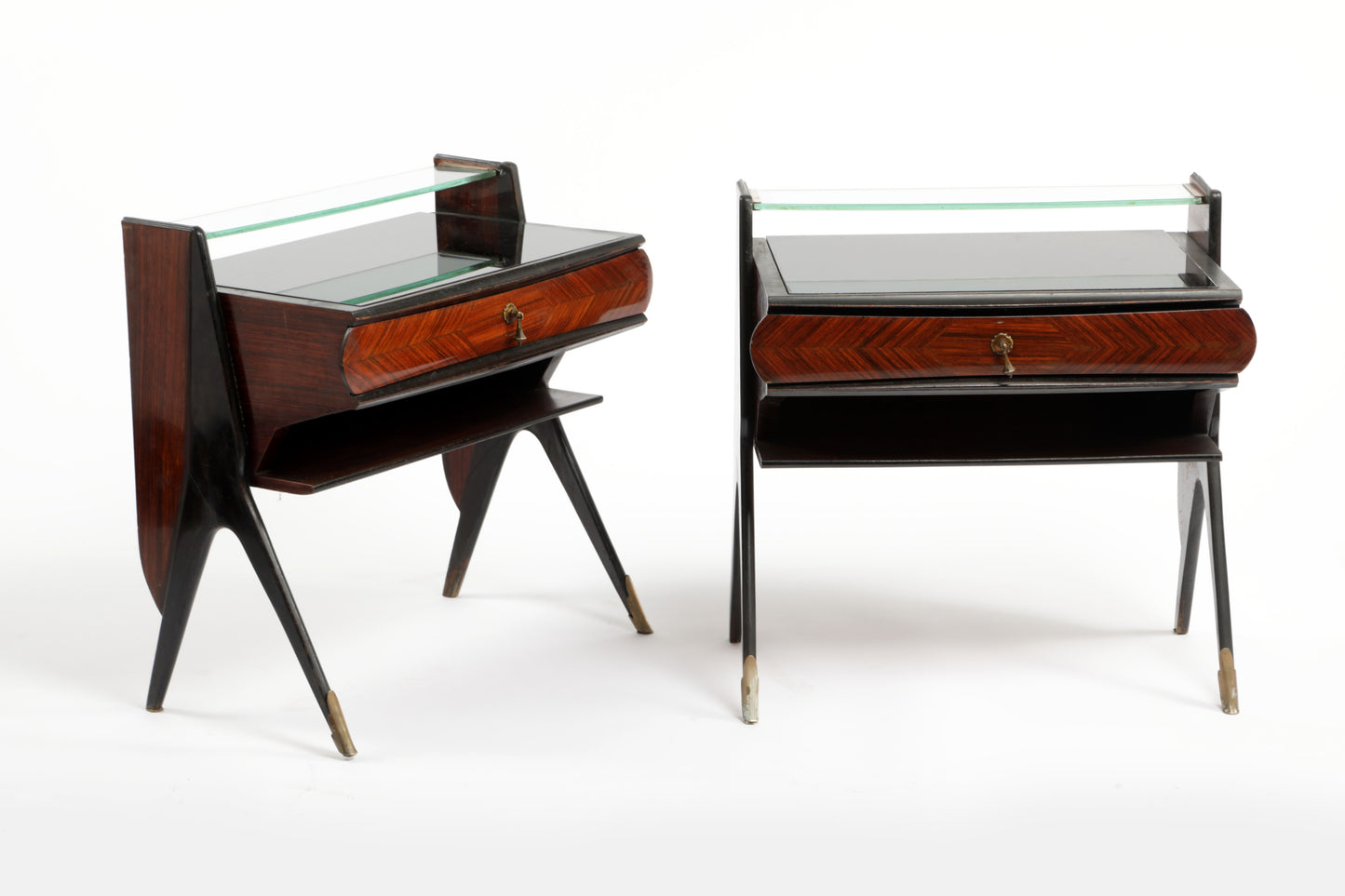 Pair of Vittorio Dassi bedside tables from the 1950s