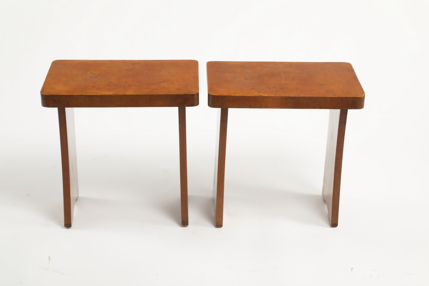 Pair of 1940s briar benches attributable to Pierlugi Colli