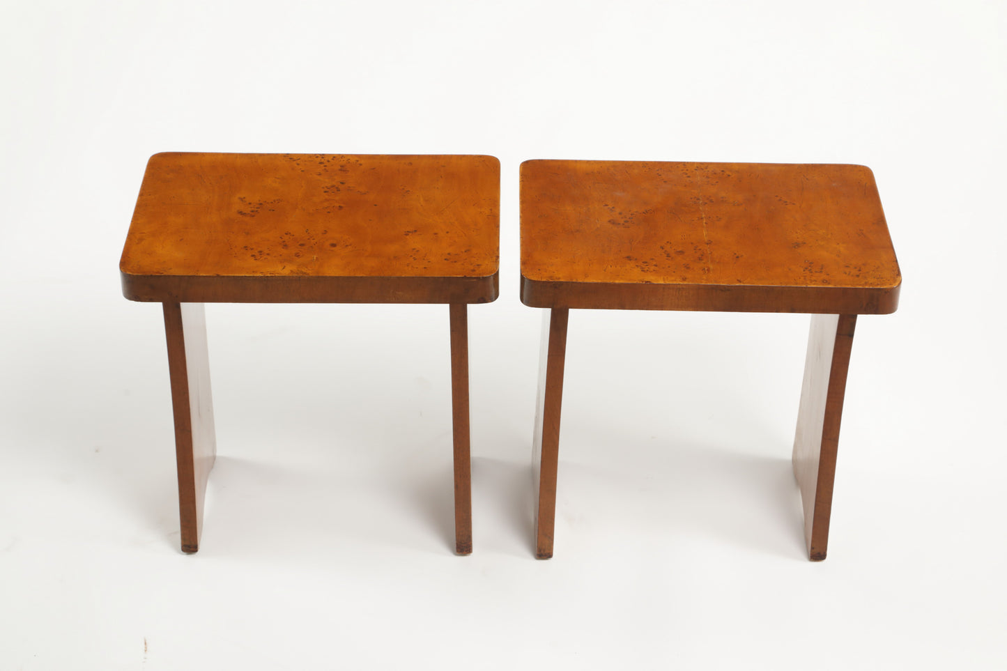 Pair of 1940s briar benches attributable to Pierlugi Colli