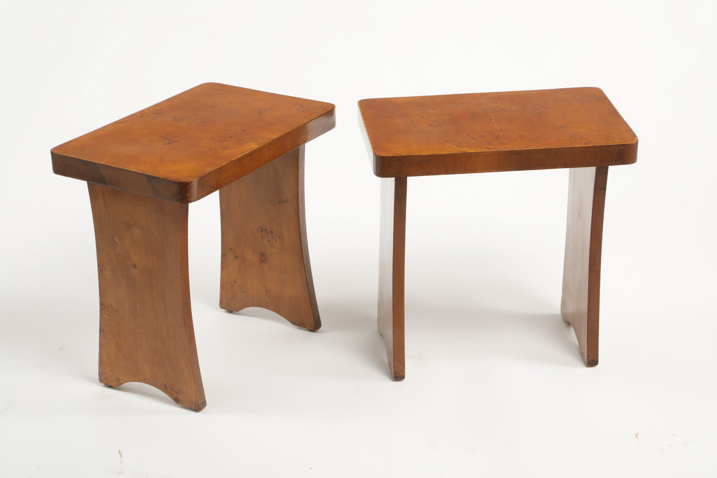 Pair of 1940s briar benches attributable to Pierlugi Colli