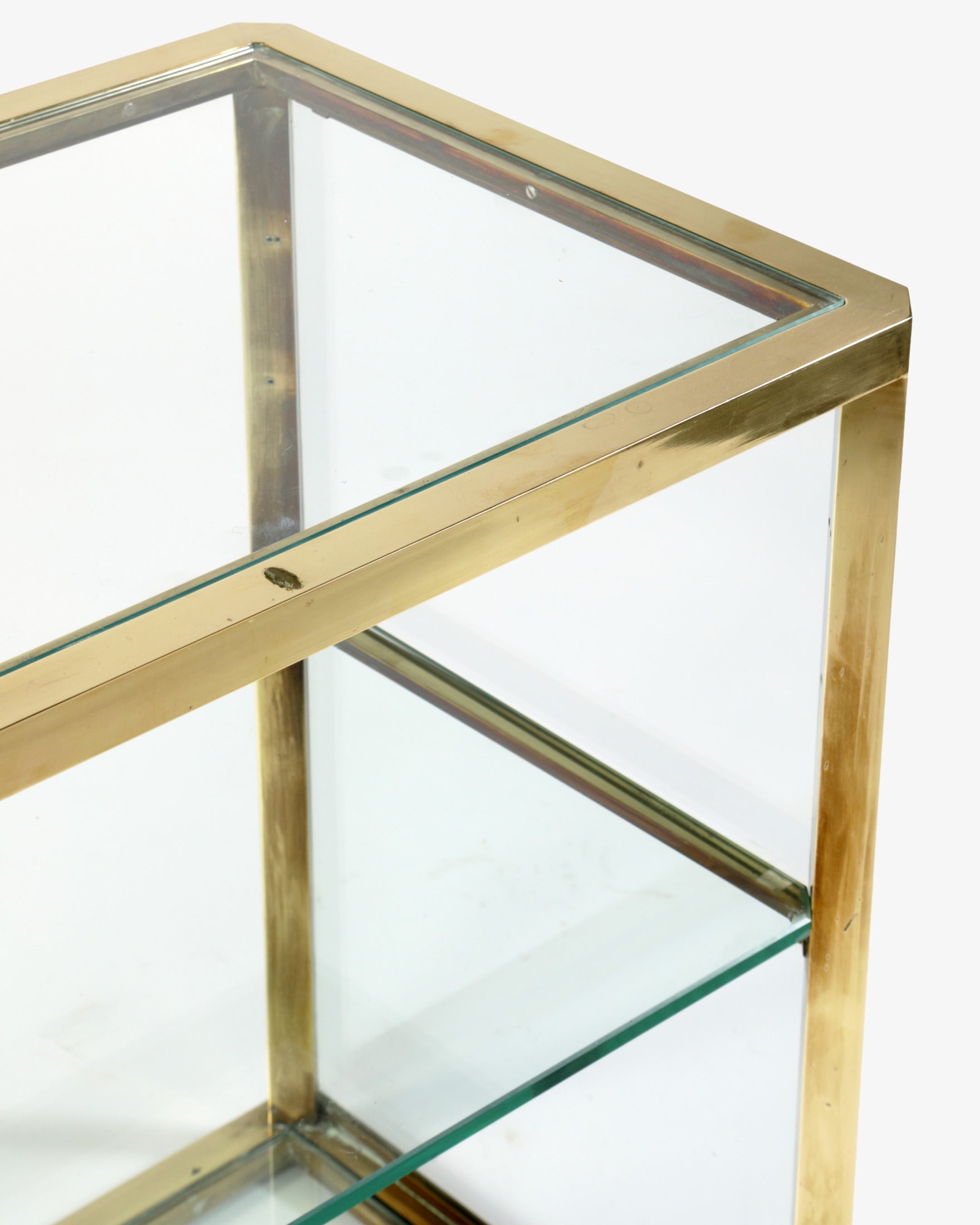 Small brass etagere from the 70s