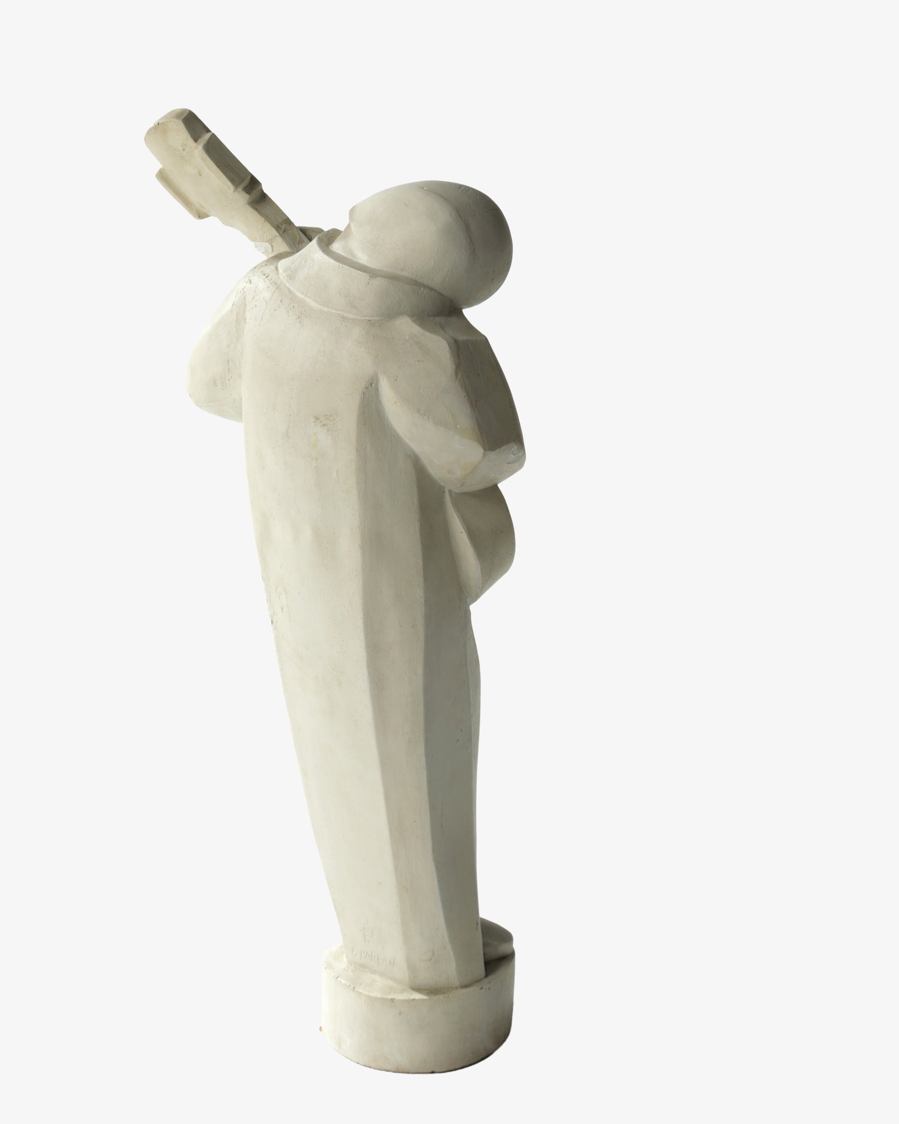 Scultura Musicista Ferdinand Parpan anni 40