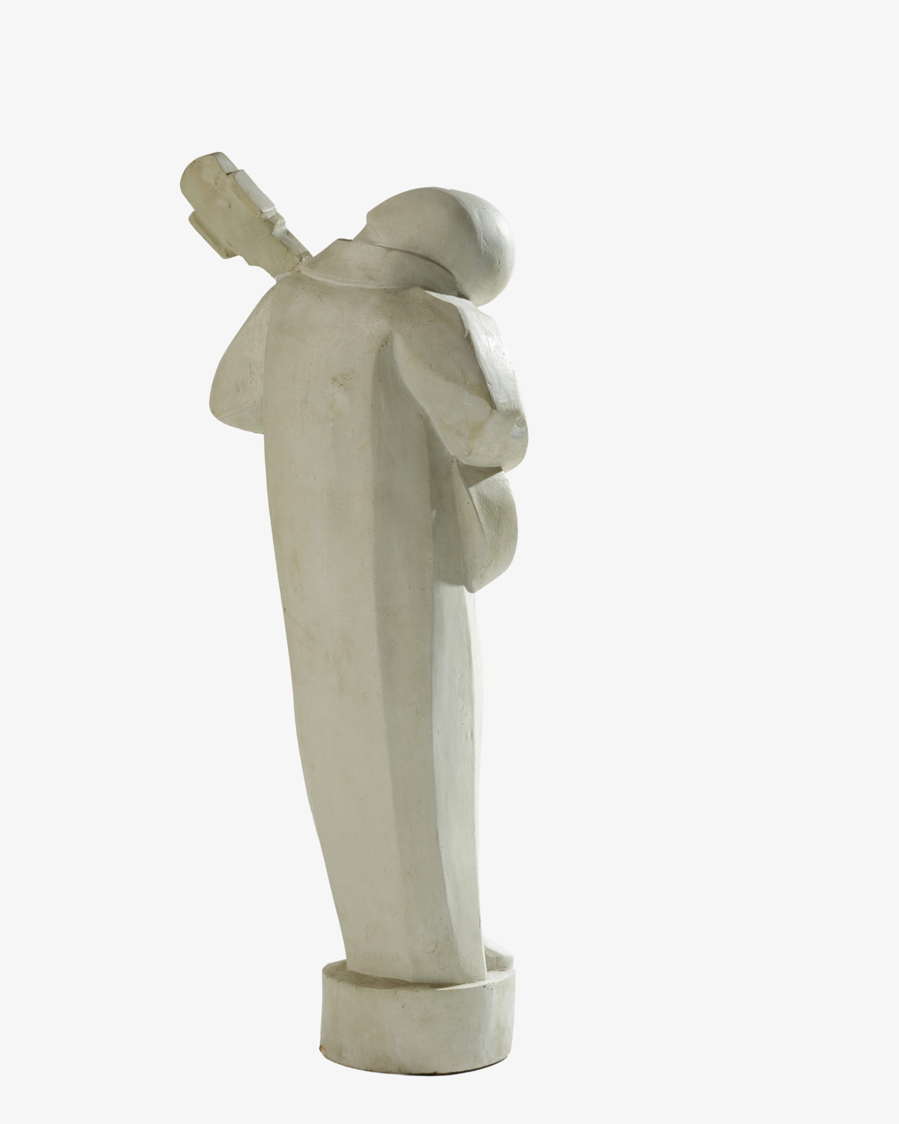 Scultura Musicista Ferdinand Parpan anni 40