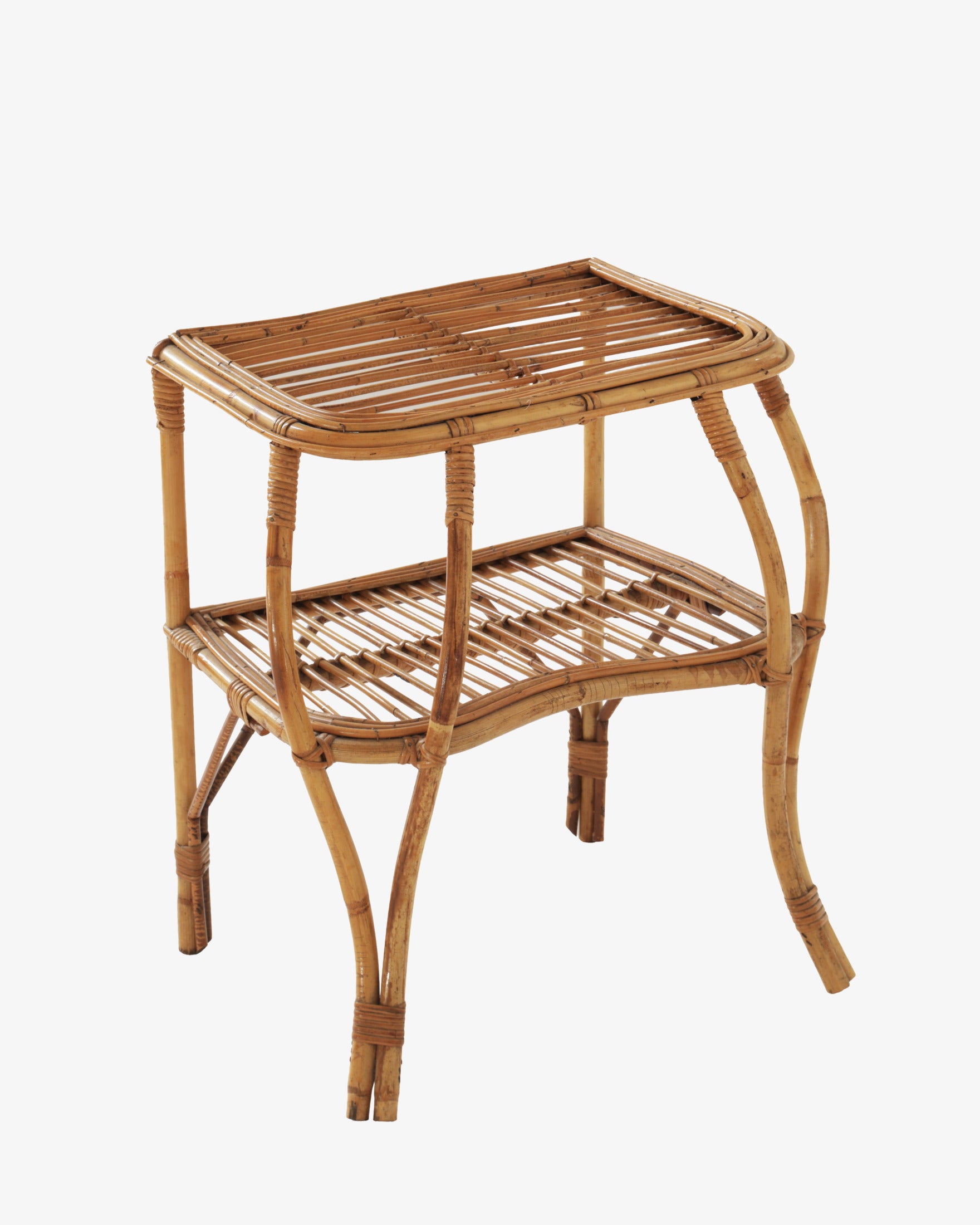 Small 1960s bamboo table