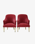 Pair of 50's armchairs reinterpreted triplef