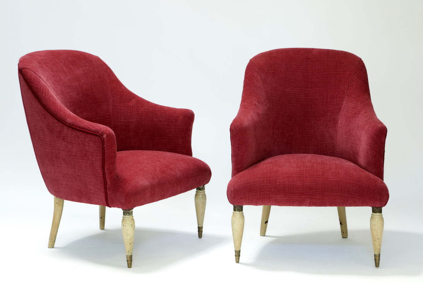 Pair of 50's armchairs reinterpreted triplef