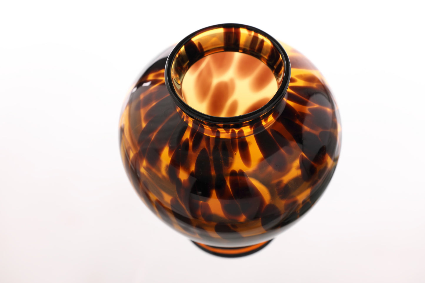 Small spotted glass vase from the 70s