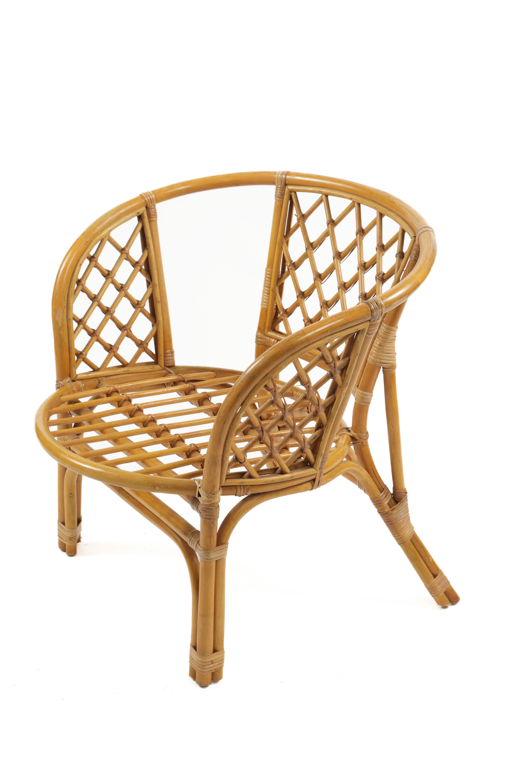 Coppia poltrone bamboo anni 60