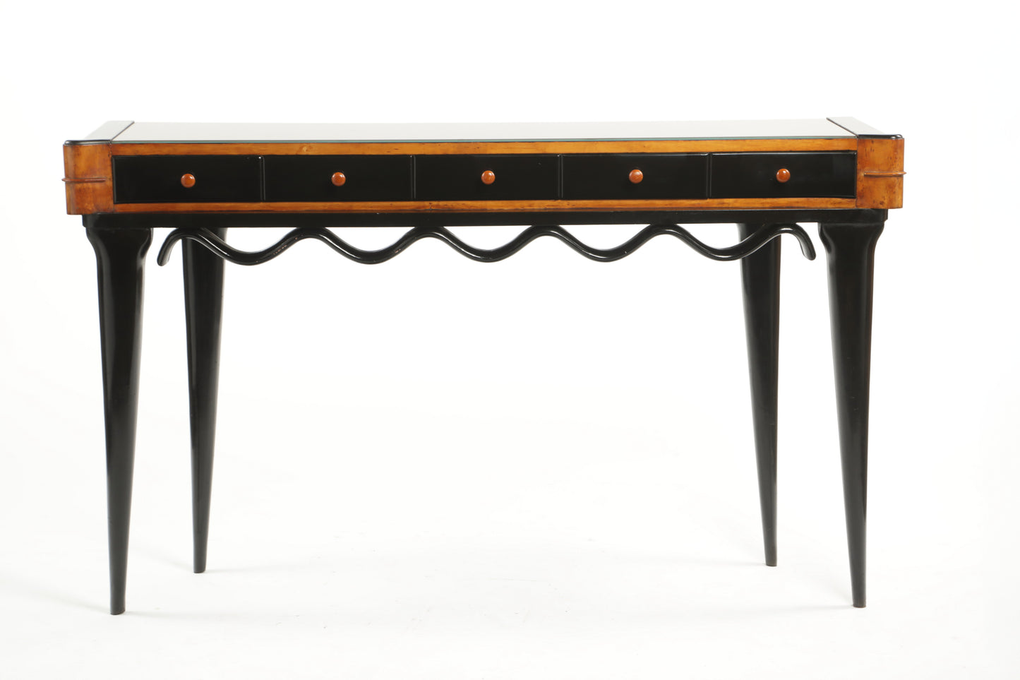 Osvaldo Borsani black lacquered console