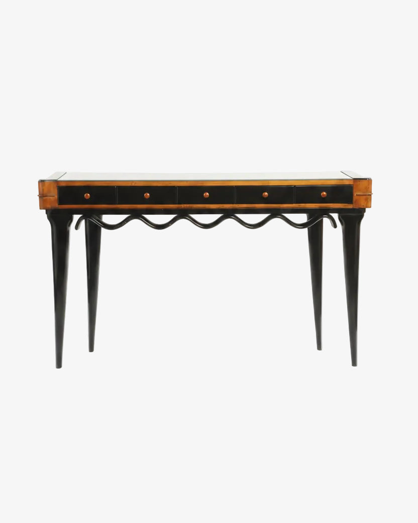 Osvaldo Borsani black lacquered console