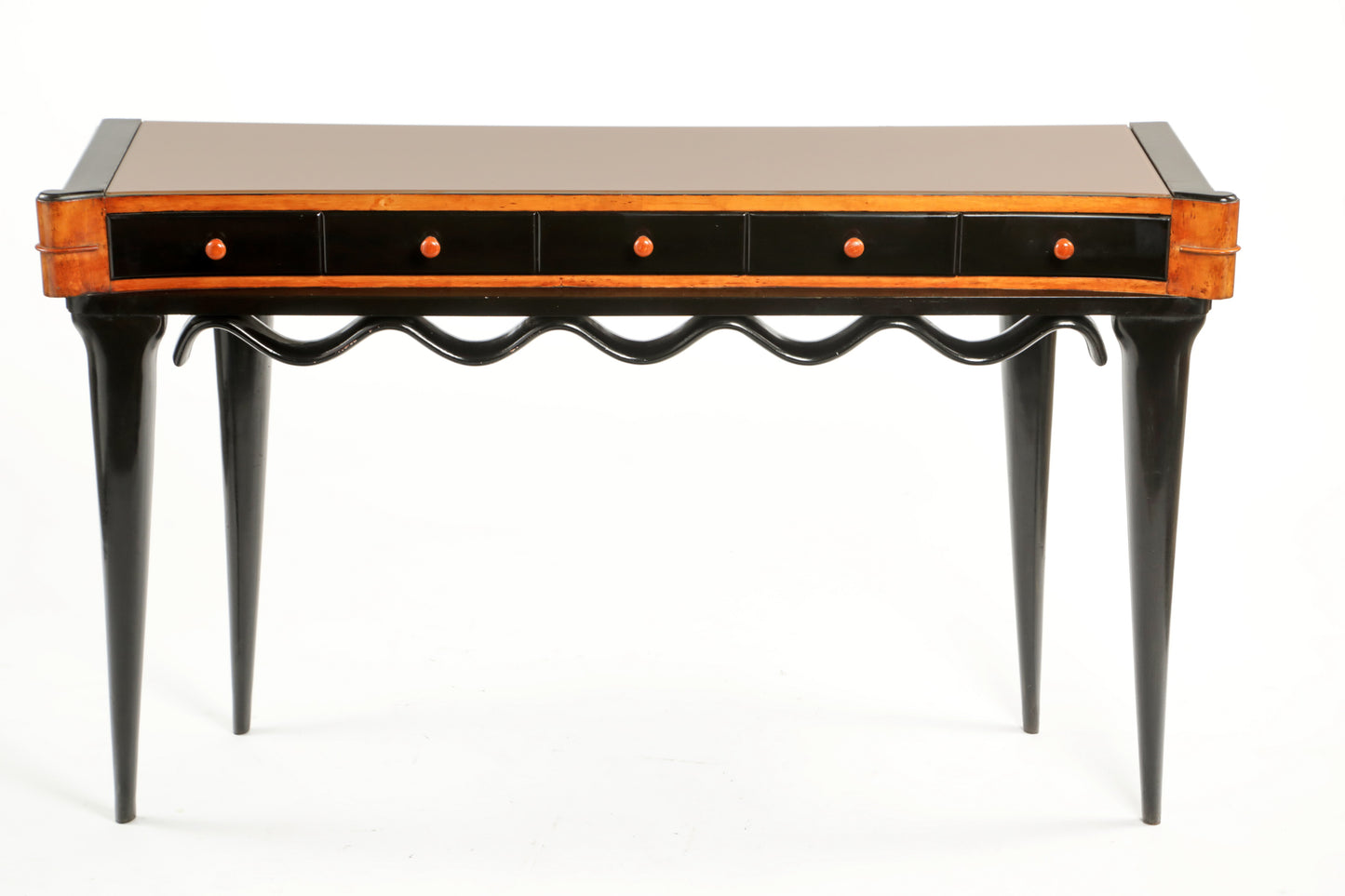 Osvaldo Borsani black lacquered console