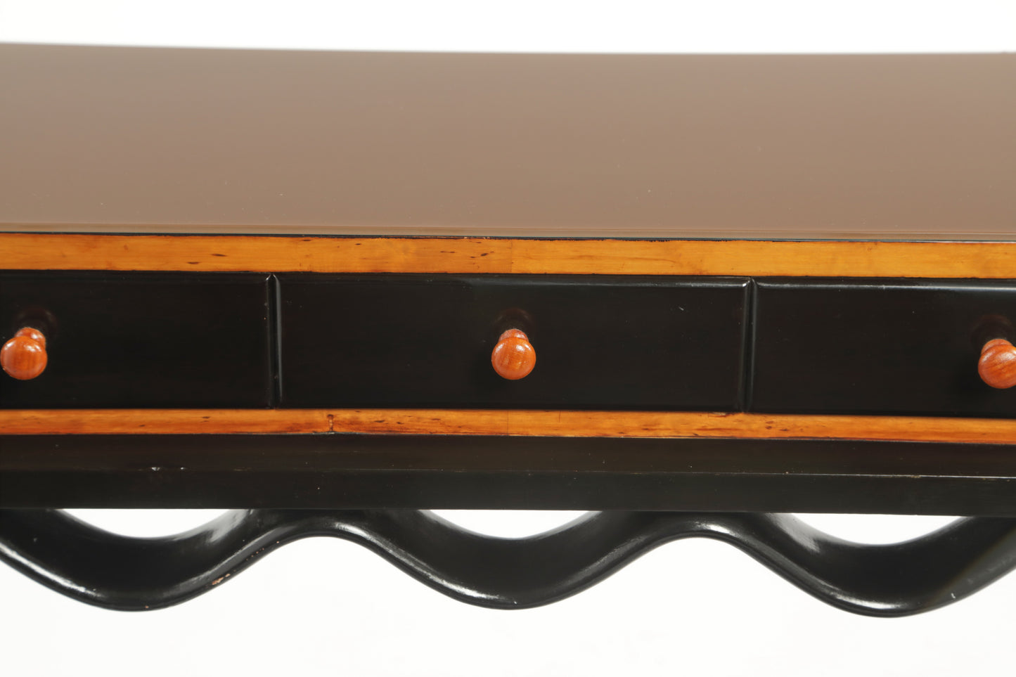 Osvaldo Borsani black lacquered console